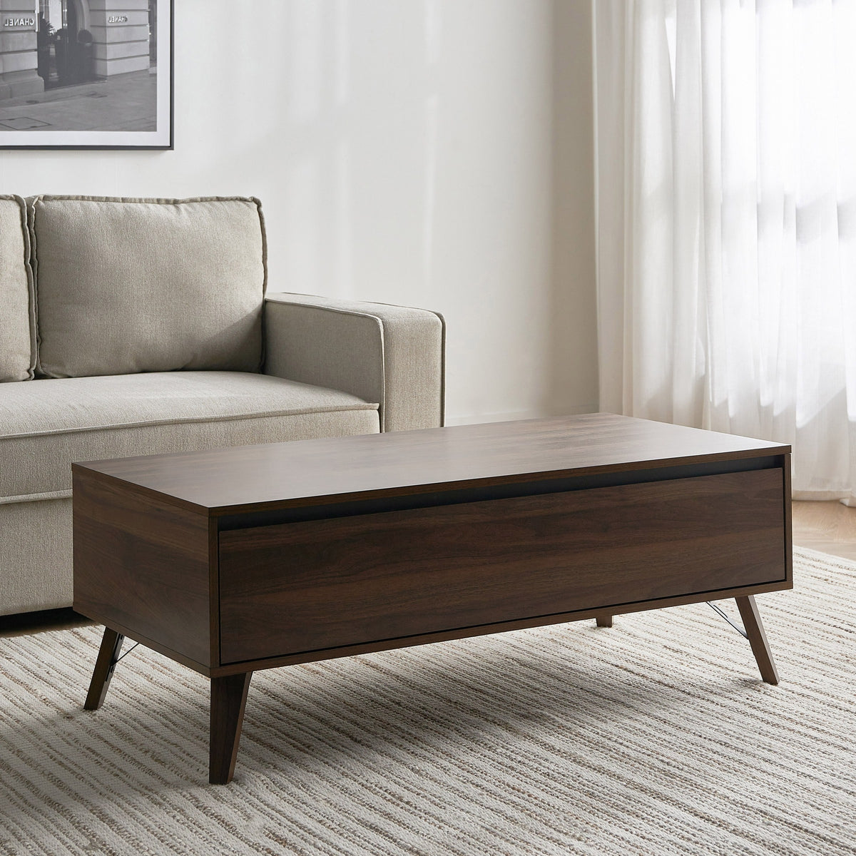 Tatami Coffee Table with Storage Drawer, view 5