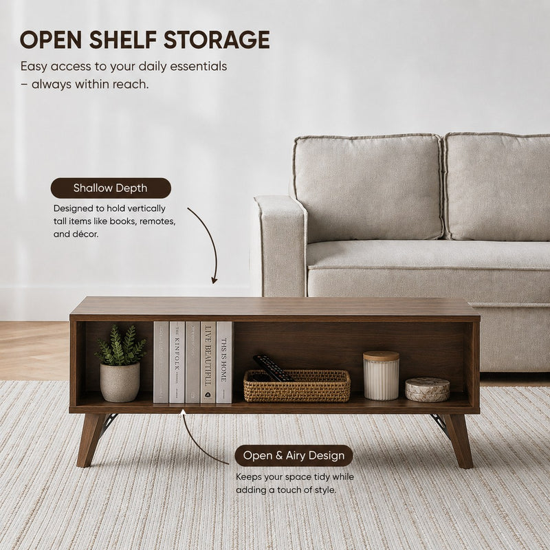Tatami Coffee Table with Storage Drawer, view 10