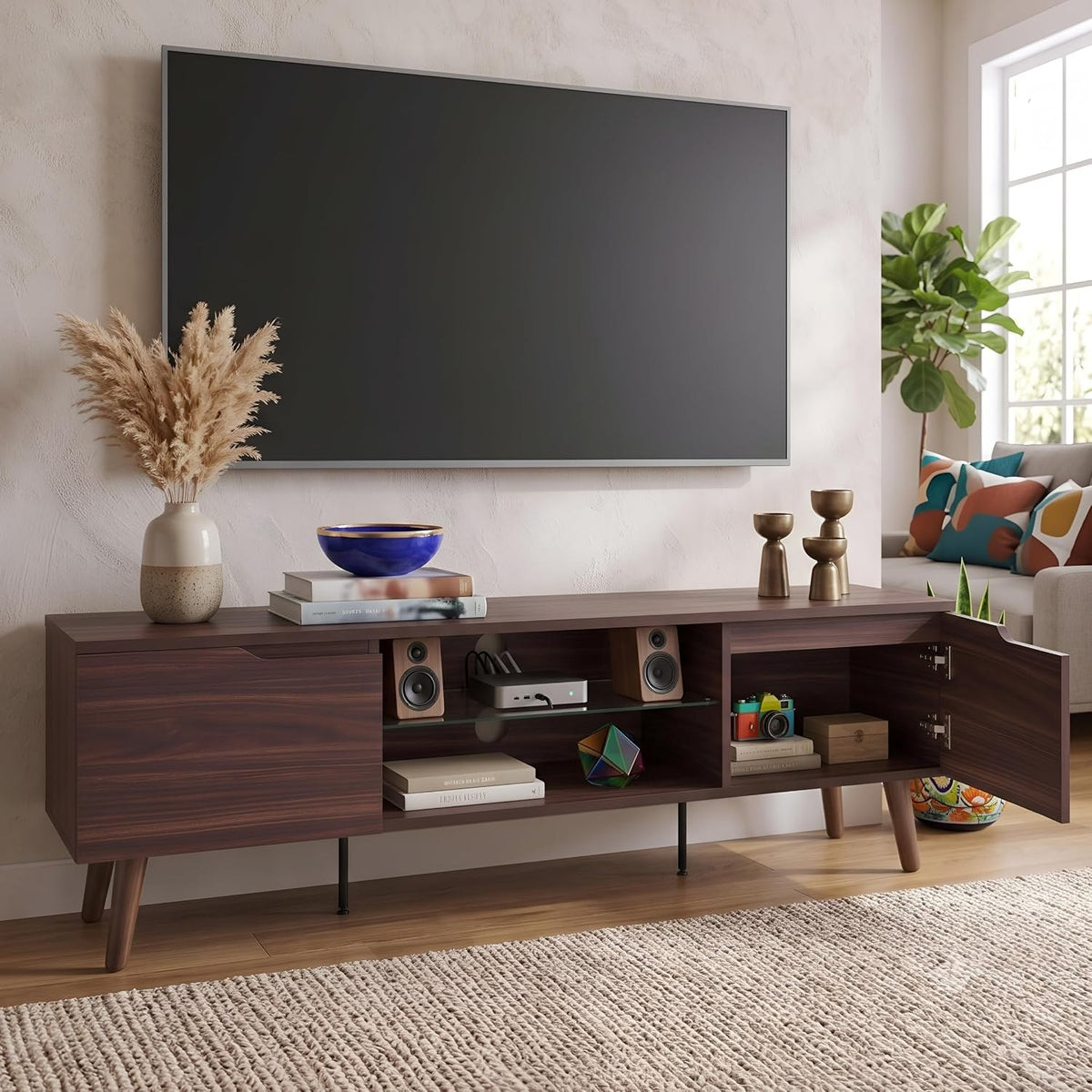 Zenith TV Stand and Media Console - Comfort Brown