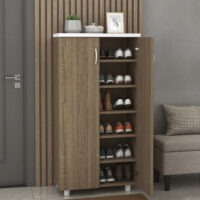 Tall Wooden Shoe Rack