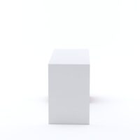 Furniva Engineered Wood Horizon Study Desk with Storage | Minimal Study Desk for Students - Frosty White and Columbia Walnut