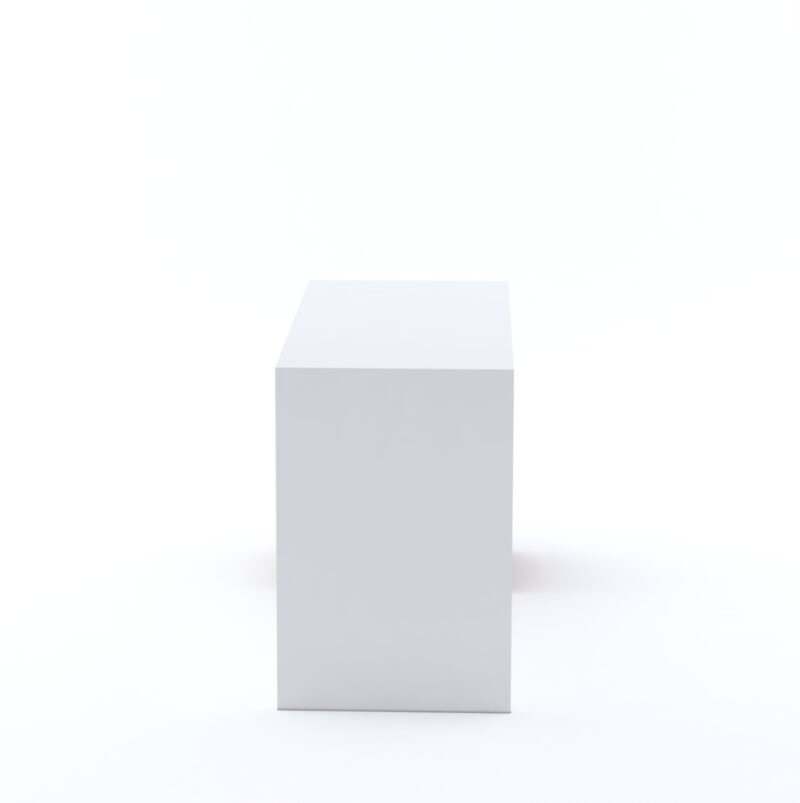 Furniva Engineered Wood Horizon Study Desk with Storage | Minimal Study Desk for Students - Frosty White and Columbia Walnut
