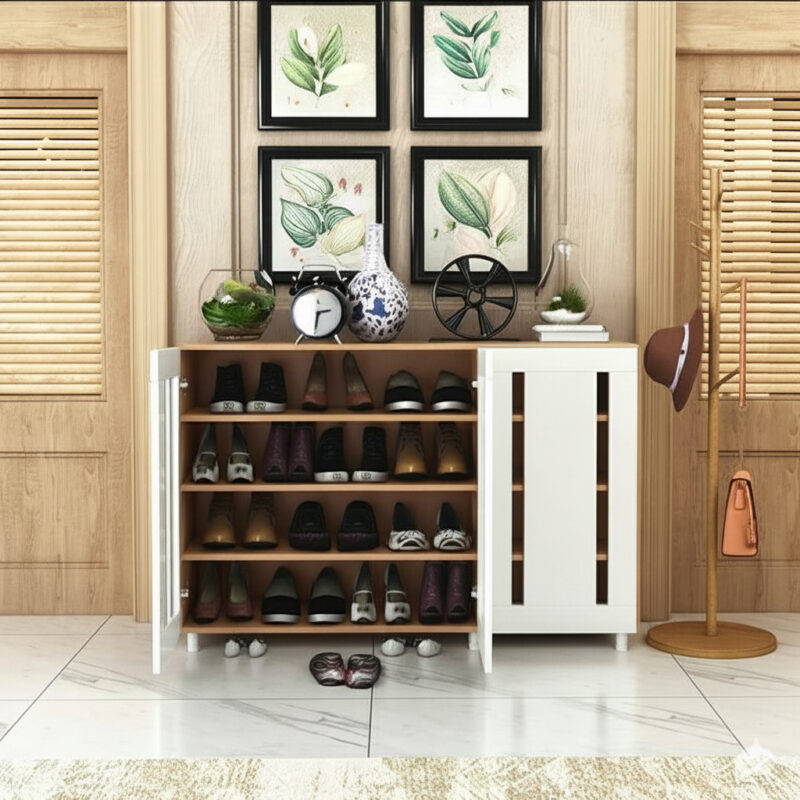 Three Door Shoe Rack