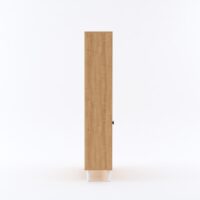 Furniva Aura Display Unit Bookshelf in Cherry Finish with Open Shelves and Two Door Cabinet