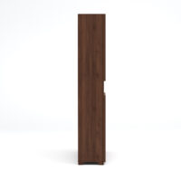 Furniva Skyline 6 Feet Wooden Shoe Rack with 2 Doors and 9 Shelves | Columbia Walnut