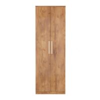 Furniva Vault Hidden Drawer Wardrobe with Hanging Rod and Shelves | Giant Wood Finish